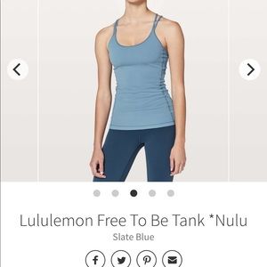 Lululemon Free To Be Tank Nulu Size 6